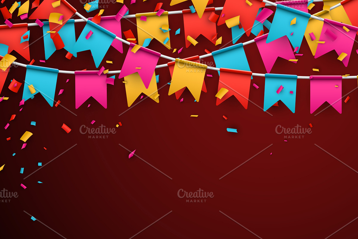 Set of colour festive banners., a Decorative Illustration by Vjom (Photo 4 of 8)