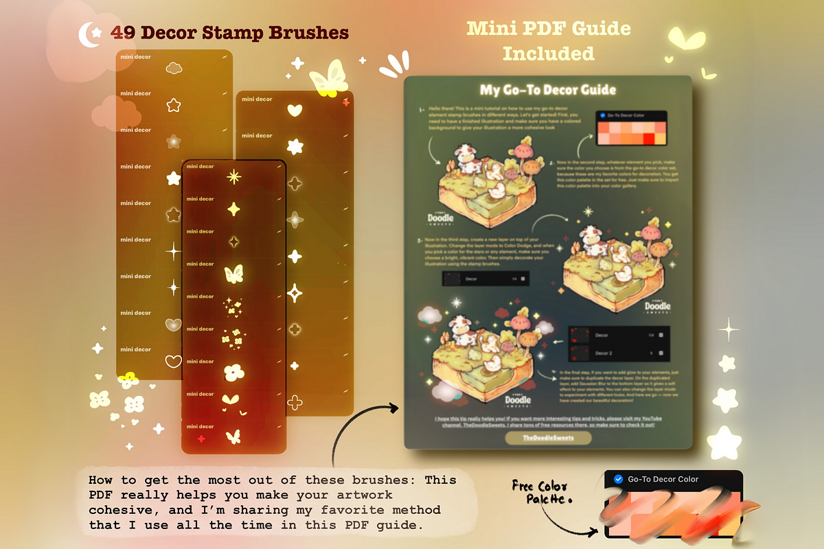 My Go-To Decor Elements Brush Set, a Brush Add-On by TheDoodleSweets (Photo 2 of 4)