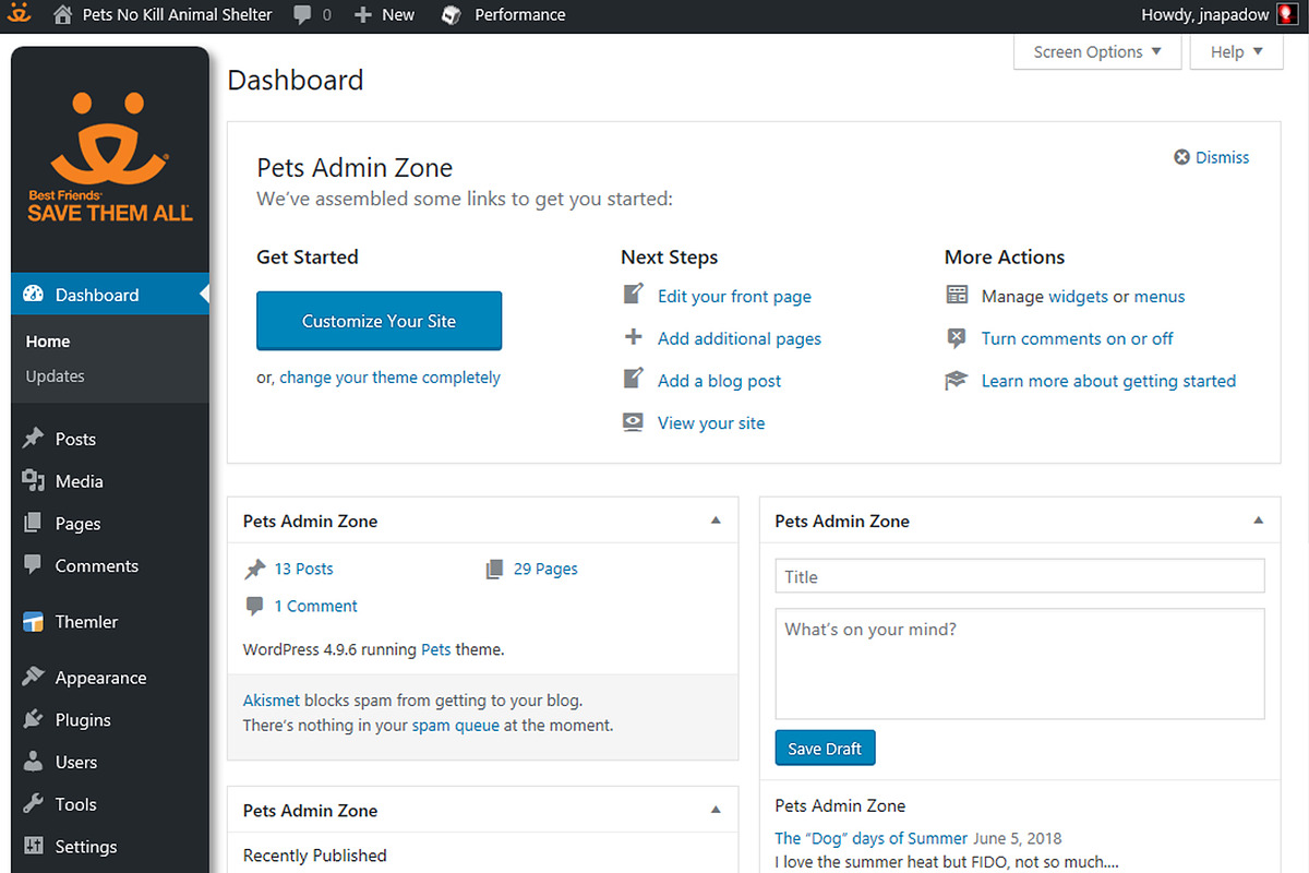 Pets - WordPress Theme, a WordPress Template by Jeff Napadow (Photo 4 of 4)