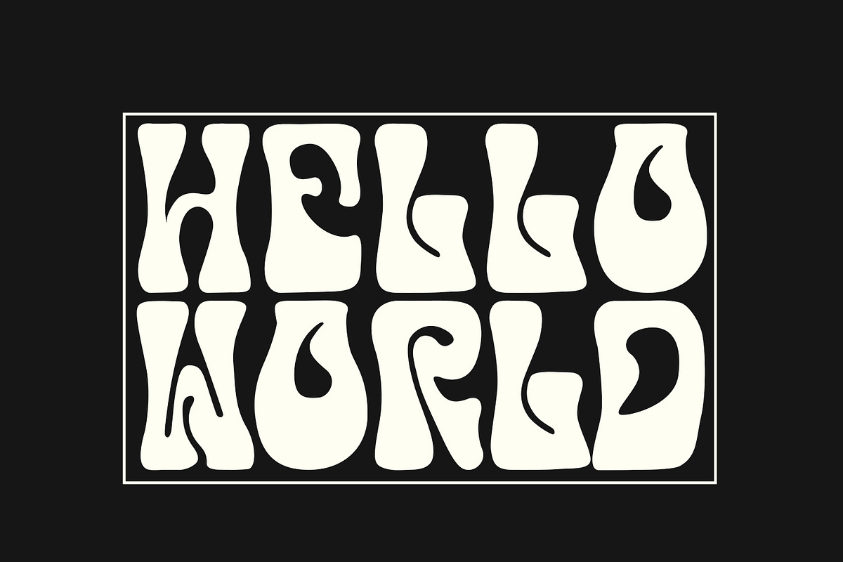 Cassiopea - Psychedelic typeface, a Font by HeyFonts (Photo 11 of 12)