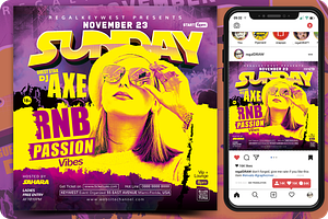 Night Club Party Flyer, a Flyer Template by regalDRAW