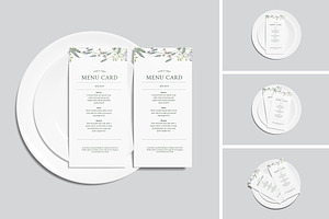 Menu Card Mockup
