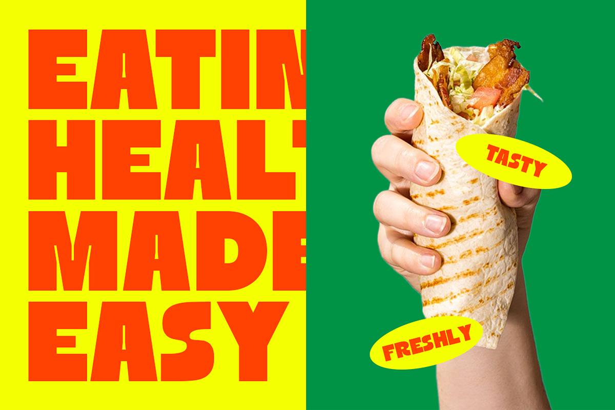 Ruya - Bold Inktrap Display Font, a Sans Serif Font by Pekotype