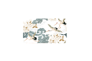 Crane birds with natural elements, a Pattern Graphic by marukopum (Thumbnail 3 of 15)