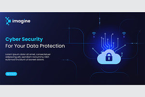 Modern Cyber Security Banner Design