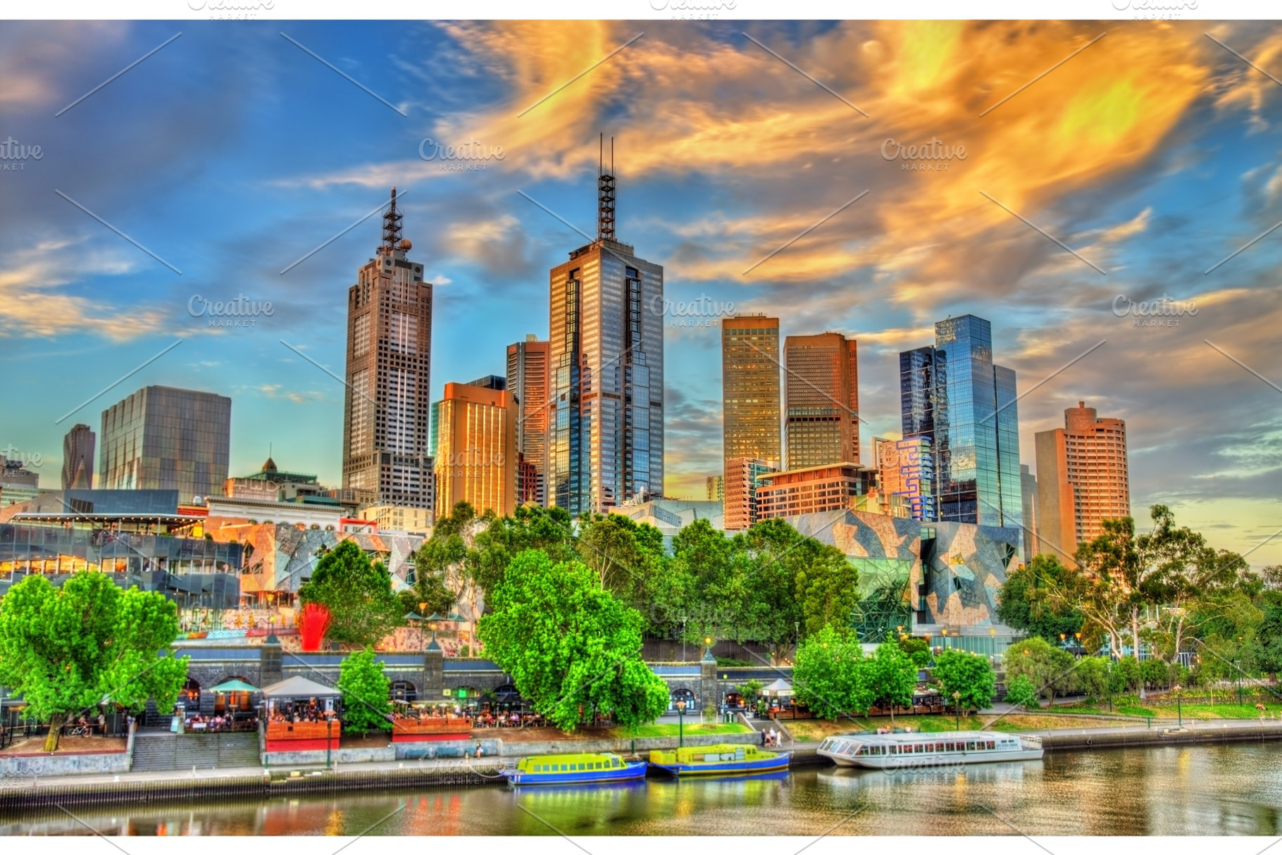 Skyscrapers of melbourne cbd in australia stock photo containing melbourne, an Architecture Photo by Leonid Andronov