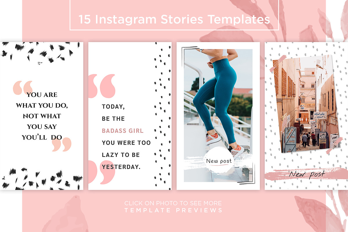 GIRLY Instagram Stories & Posts, a Social Media Template by The Black & Art (Photo 4 of 5)