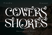 COVERS SHORES - ROMANTIC FONT, a Serif Font by 177Studio (Thumbnail 1 of 8)