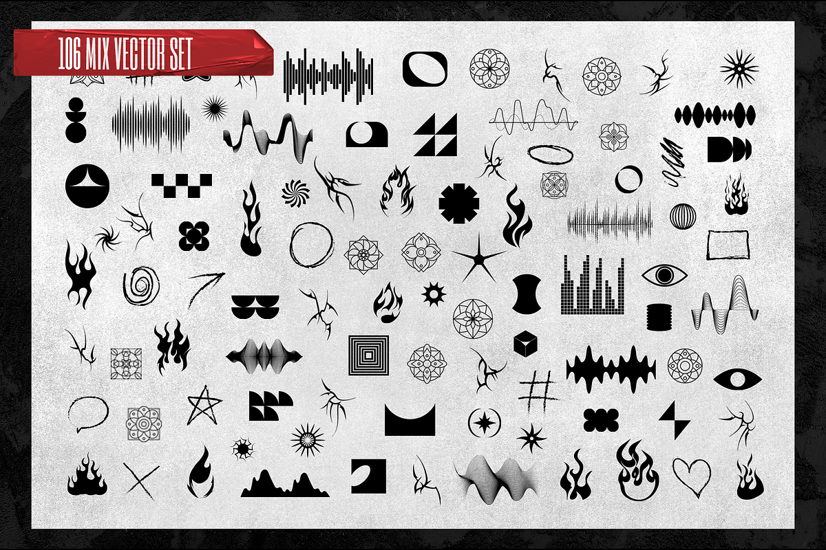 Experimental Shape Pack VOL 1, an Object Graphic by Inviline.co (Photo 2 of 7)