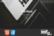 Neon - One Page HTML Template, a Landing Page Template by earthquake (Thumbnail 3 of 6)