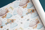Air journey watercolor clip art, an Illustration by FerroDakora (Thumbnail 5 of 6)