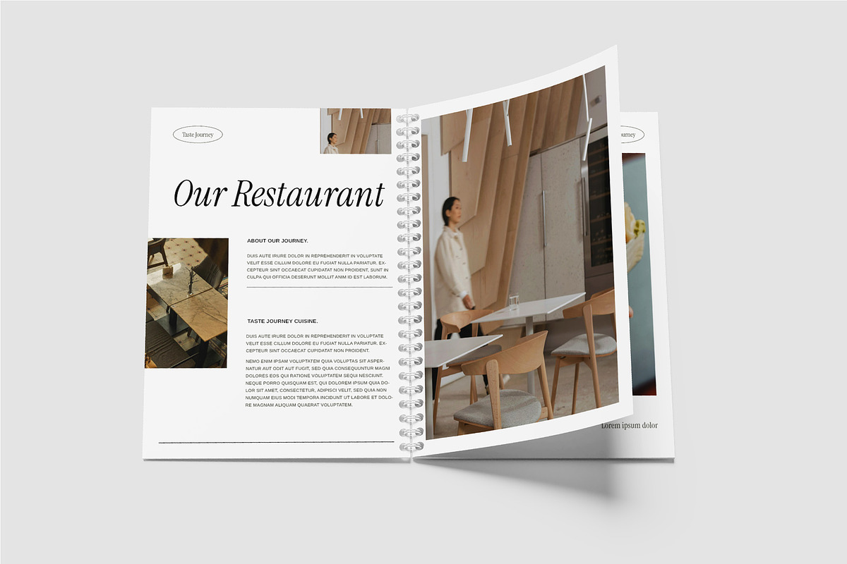 Aesthetic Modern Menu Book Template, a Magazine Template by TMint Play (Photo 3 of 9)