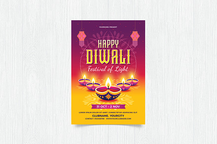 Happy Diwali Flyer, a Flyer Template by DesignWorkz