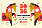 Chinese New Year 2026, a Background Graphic by Creative Graphics (Thumbnail 7 of 8)