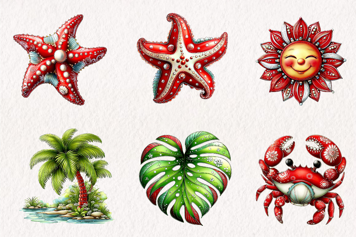 Whimsical Summer Clipart, an Illustration by CreationArt (Photo 6 of 7)