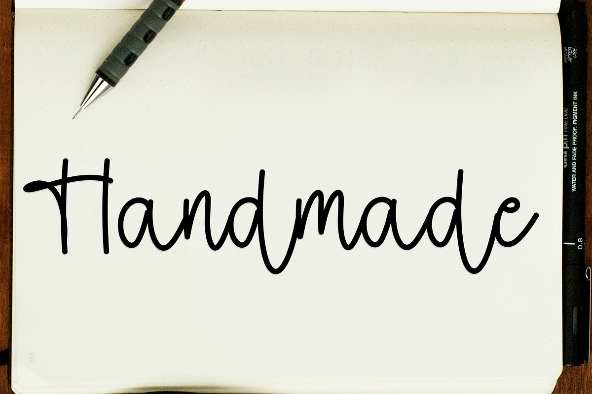 Smoothing, a Handwritten Font by FreshTypeINK (Photo 3 of 7)