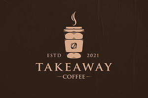 Takeaway Coffee Logo Template