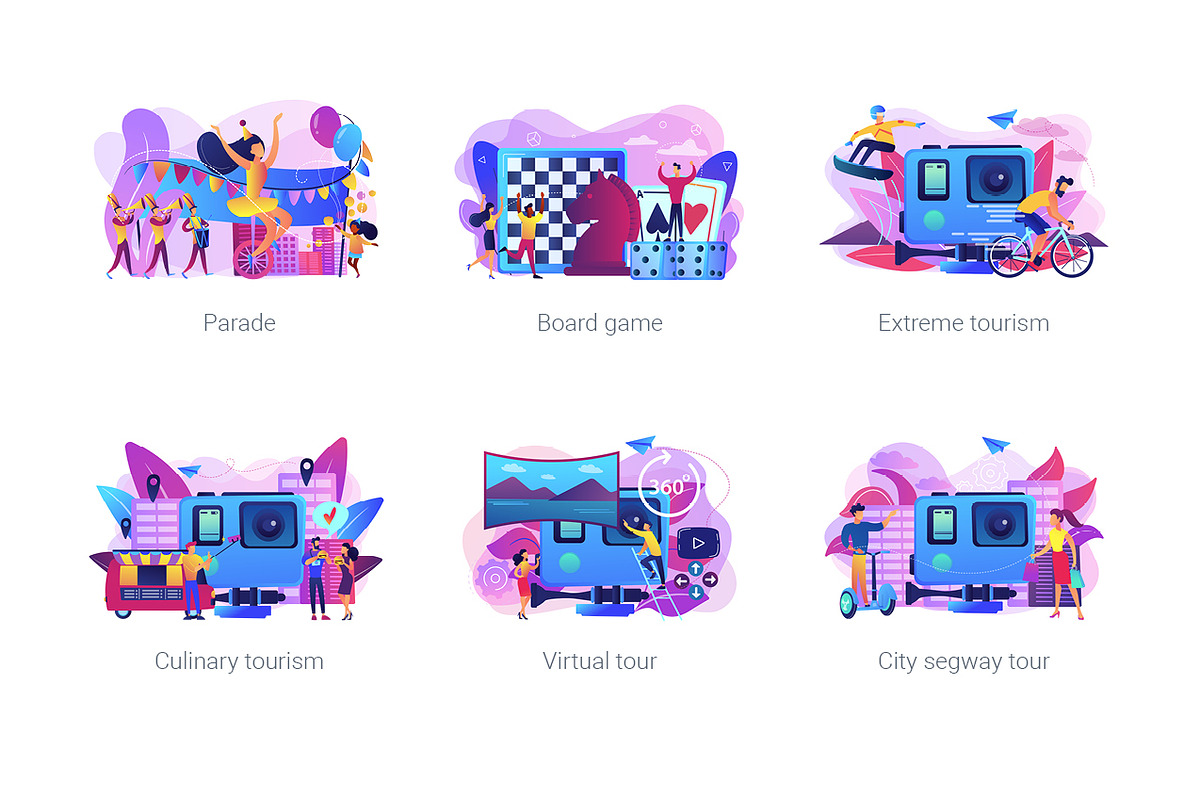 Travel concept illustrations, an UI Kit Template by Visual Generation (Photo 10 of 13)