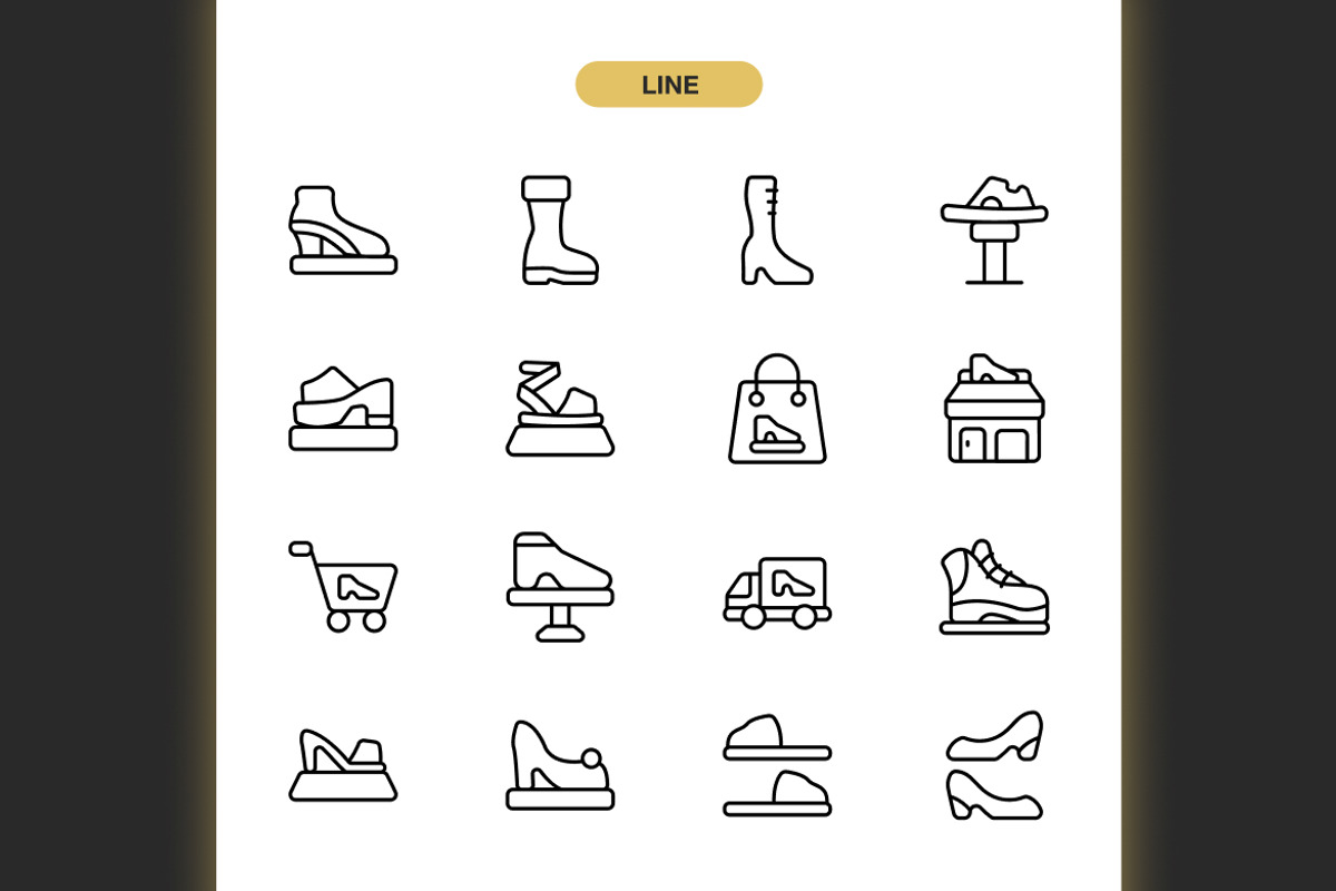 Shoe Shop Icons, an Icon by Spacepixel Creative (Photo 2 of 3)