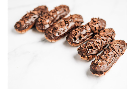Healthy chocolate eclairs, copy, a Food & Drink Photo by Fascinadora