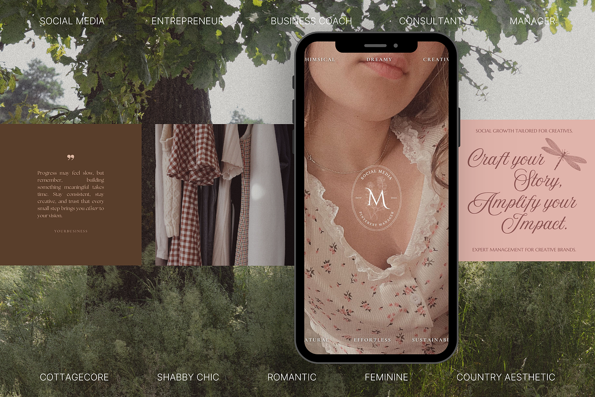 The Romantic Social Media Bundle, a Social Media Template by The Flossy Finch (Photo 3 of 22)
