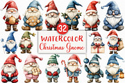 Christmas Gnome Sublimation Clipart, an Illustration by Craft Nest (Thumbnail 1 of 6)