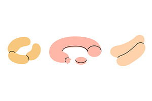 Grilled sausage, cheese sausages, a Food Illustration by GraphiShop