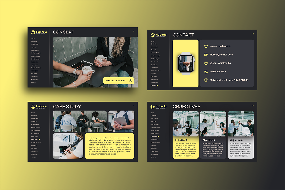 Hubaria - Brand Proposal, a Presentation Template by ArbaStudio (Photo 4 of 5)
