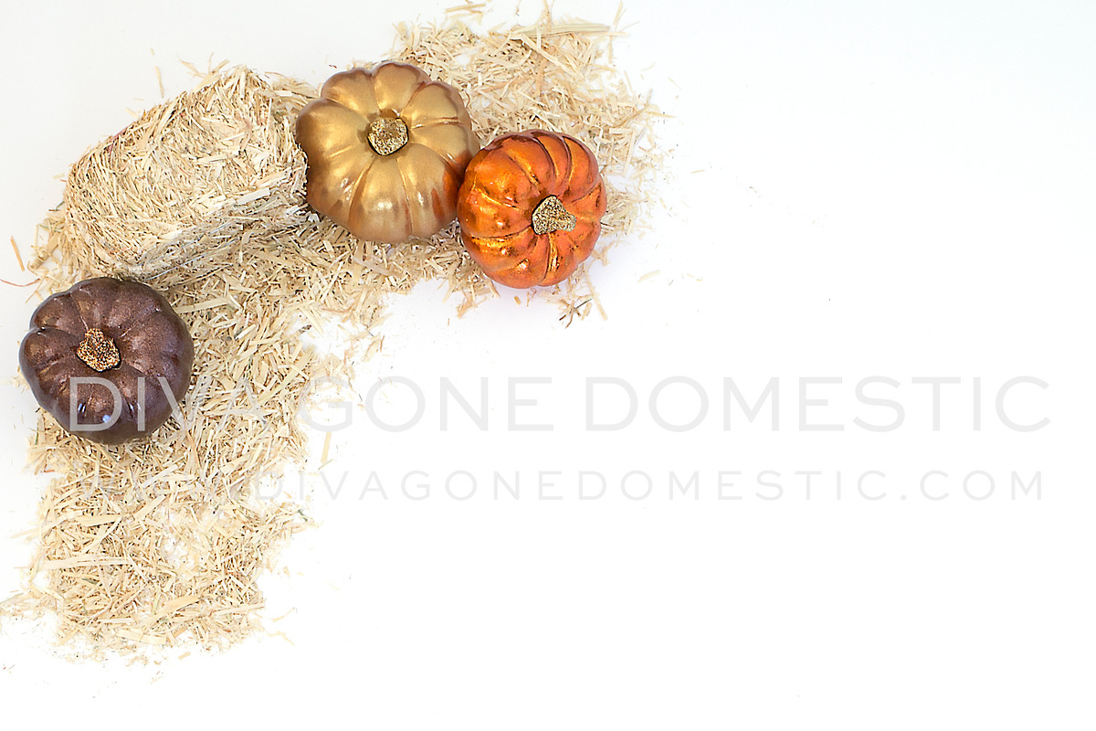 Styled Photo - Pumpkin and Hay, a Mockup by avenuetwentyone