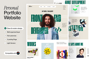 Personal Portfolio Landing Page, a Templates & Theme by sajon.co