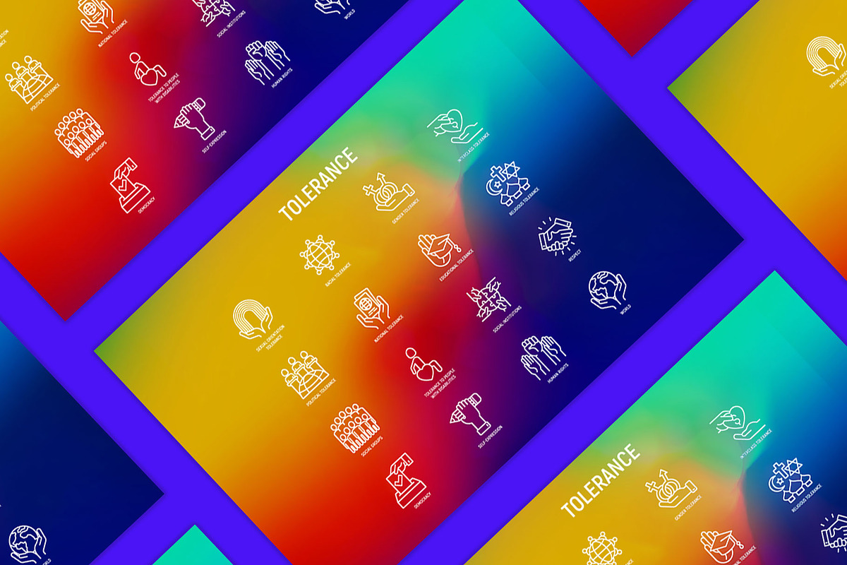 Tolerance | 16 Thin Line Icons Set, a Solid Icon by Alex Blogoodf (Photo 9 of 11)