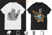 Post apocalyptic old school tattoo, a Background Graphic by intueri (Thumbnail 6 of 7)