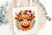 Cute Pink Christmas Highland Cow PNG, an Object Graphic by Zahyl Studio (Thumbnail 5 of 7)