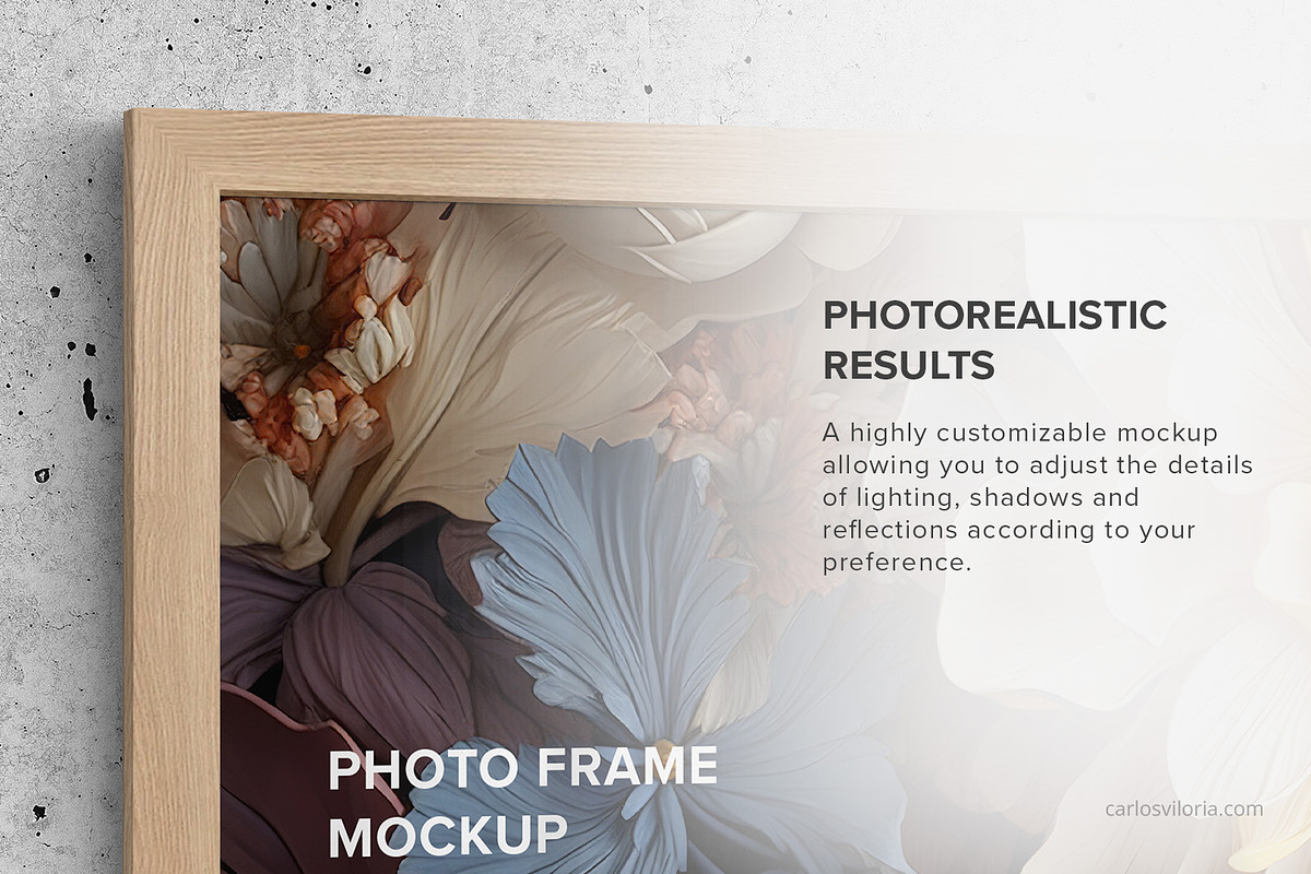 Large Photo Frame Mockup – Ratio 3x1, a Merchandise Mockup by Mockups by Carlos Viloria (Photo 6 of 6)