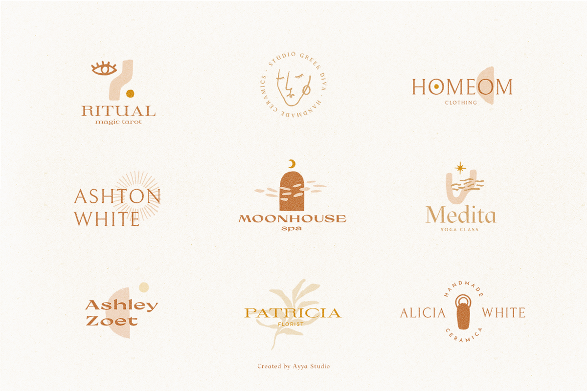 100 Handcrafted Logo Templates, a Branding & Logo Template by Ayya Studio (Photo 6 of 25)