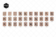 Wooden scrabble photo clipart, an Object Graphic by The Graphic Parade (Thumbnail 4 of 6)