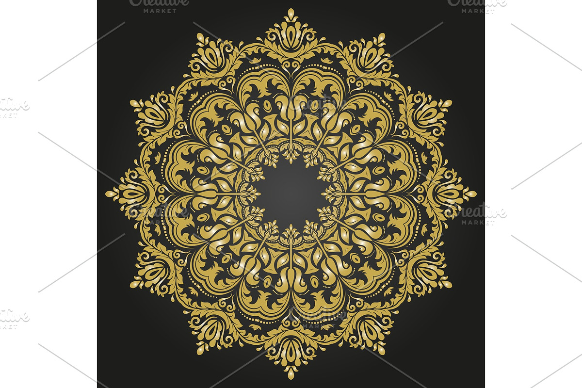 Damask Vector Pattern. Orient, a Decorative Illustration by FineArtStudio (Photo 1 of 3)