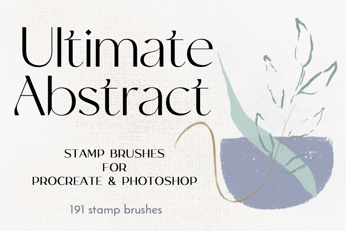 Abstract Stamps Procreate/Photoshop, a Brush Add-On by JT Digital Studio