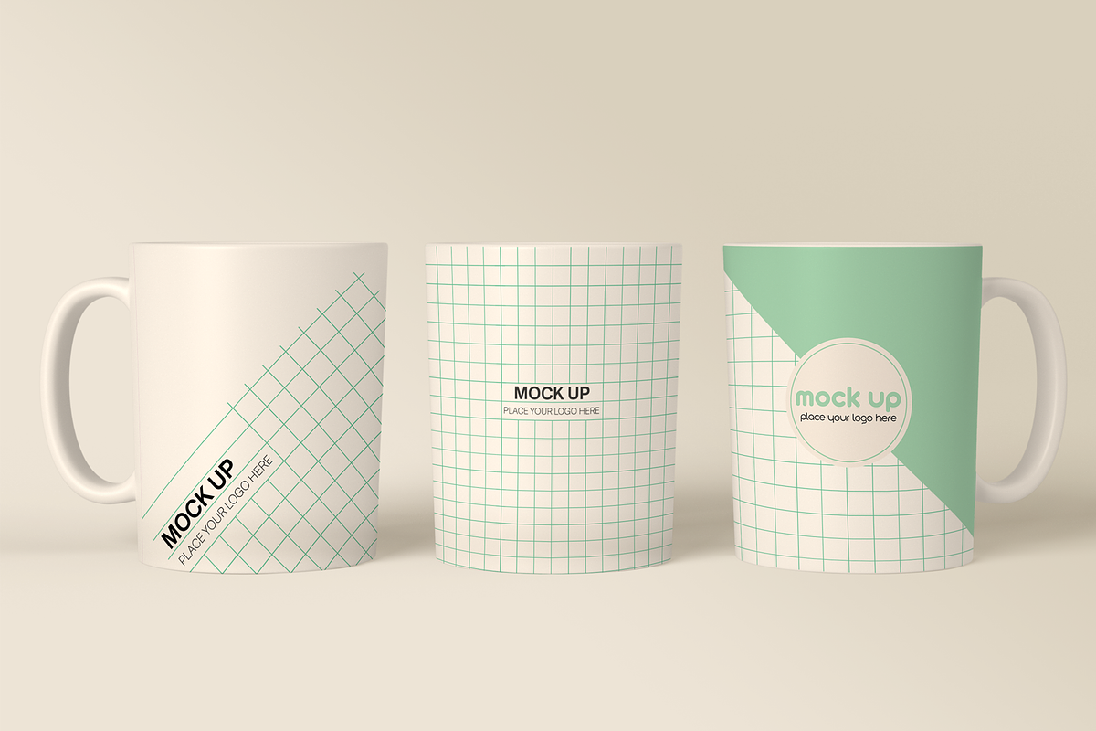 3 Coffee Mugs Mockup, a Household Mockup by Hubzway