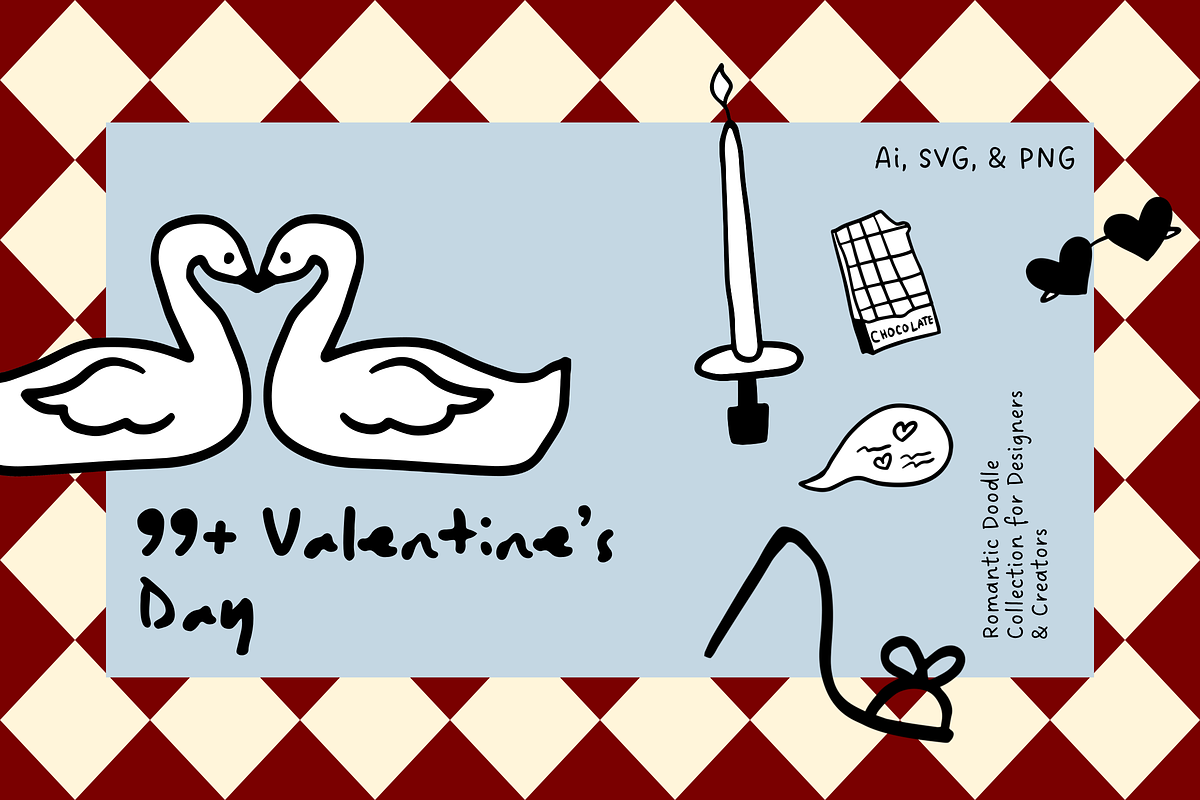 99+ Valentine’s Day Illustrations, a Seasonal Illustration by The Journey Atelier (Photo 1 of 5)