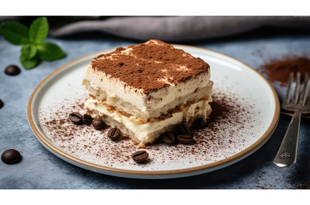 sweet portion tiramisu food ai, a Background Photo by pikepicture