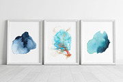 Watercolor Abstract Coral Shapes, an Illustration by Kolorata Art (Thumbnail 2 of 9)