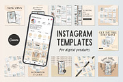 Canva Instagram Posts for Products, a Social Media Template by Made by Melody (Thumbnail 1 of 10)