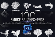 100 Photoshop Smoke Brushes + PNGs, a Brush Add-On by Creative Graphics (Thumbnail 7 of 8)