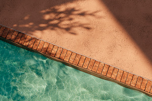 Poolside background top view, a Holiday Photo by hitdelight
