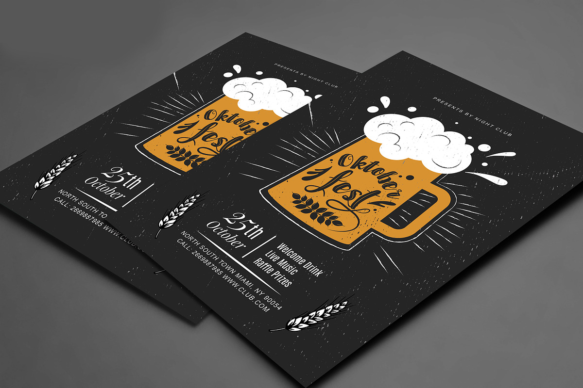 Oktoberfest flyer template, a Flyer Template by Madhabi Studio (Photo 4 of 5)