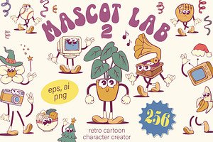 Groovy Mascot Creator, an Illustration by Anastasiya Klempach