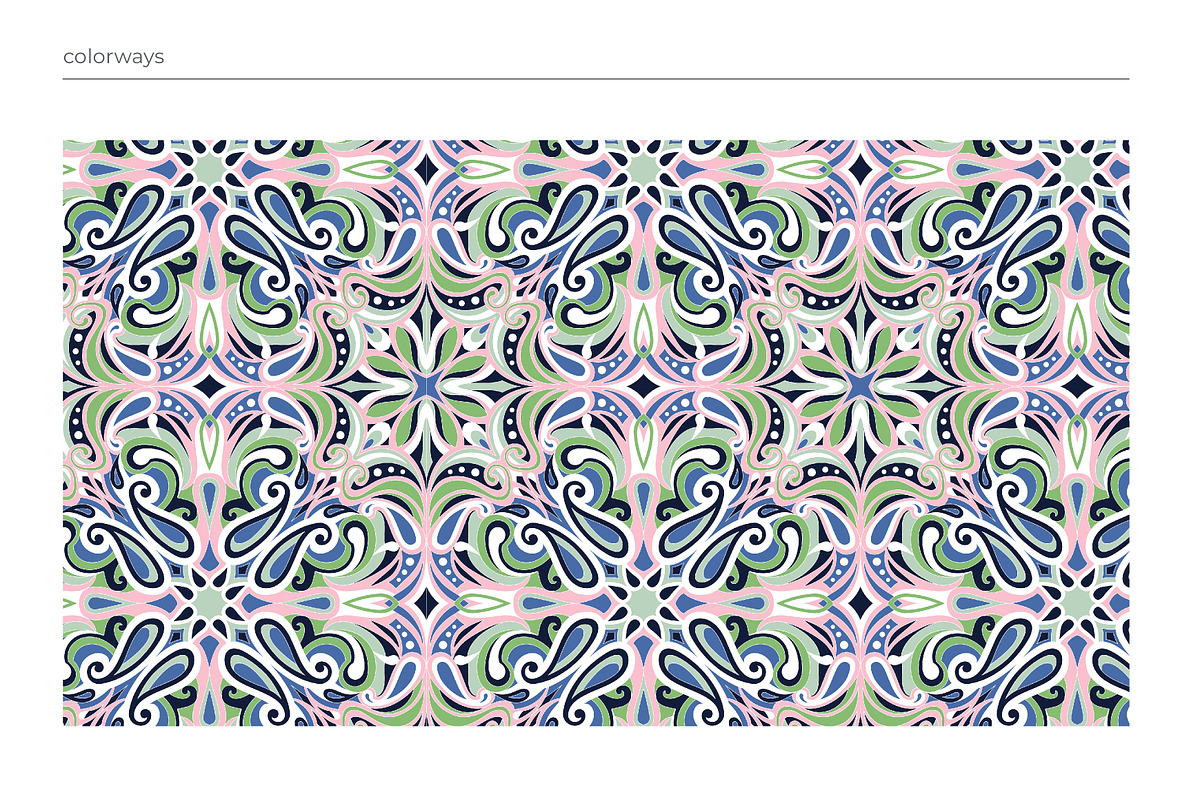 Elegant Paisley Mandala Pattern Pack, a Pattern Graphic by ASTUDIO (Photo 3 of 8)