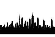 City Skyline Silhouette Bundle, an Illustration by jahid234 (Thumbnail 13 of 41)