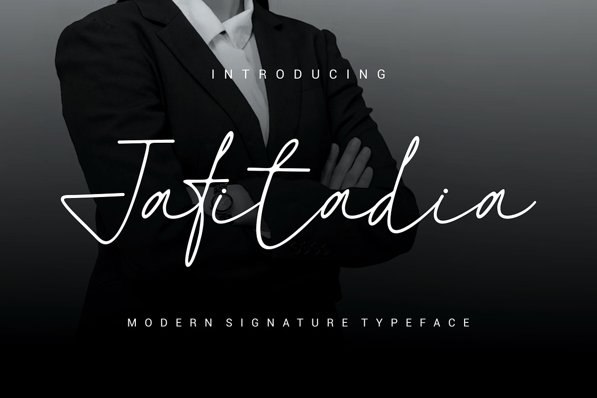 Jafitadia Signature Font, a Handwritten Font by alanwarstd (Photo 2 of 6)